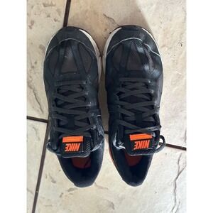 Nike Air Max Athletic Sneakers Black Orange Running Shoes Trainers
